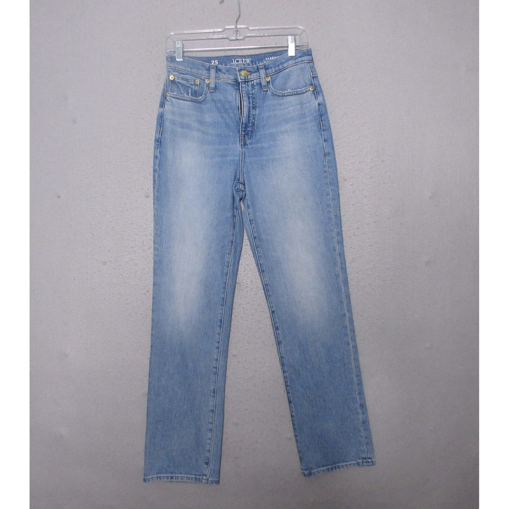 J.Crew Jeans Women 25 Classic Straight High Rise Quiet‎ Luxury Minimalist NWT